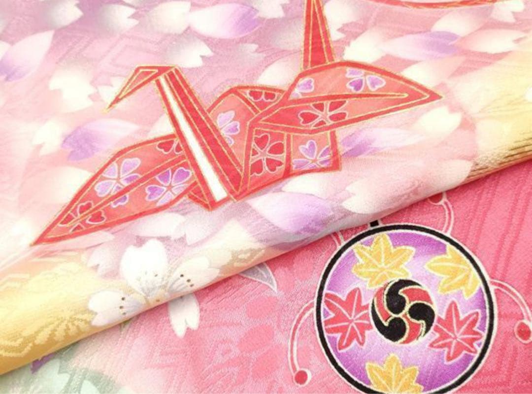 七五三　正絹　着物、長襦袢　7歳