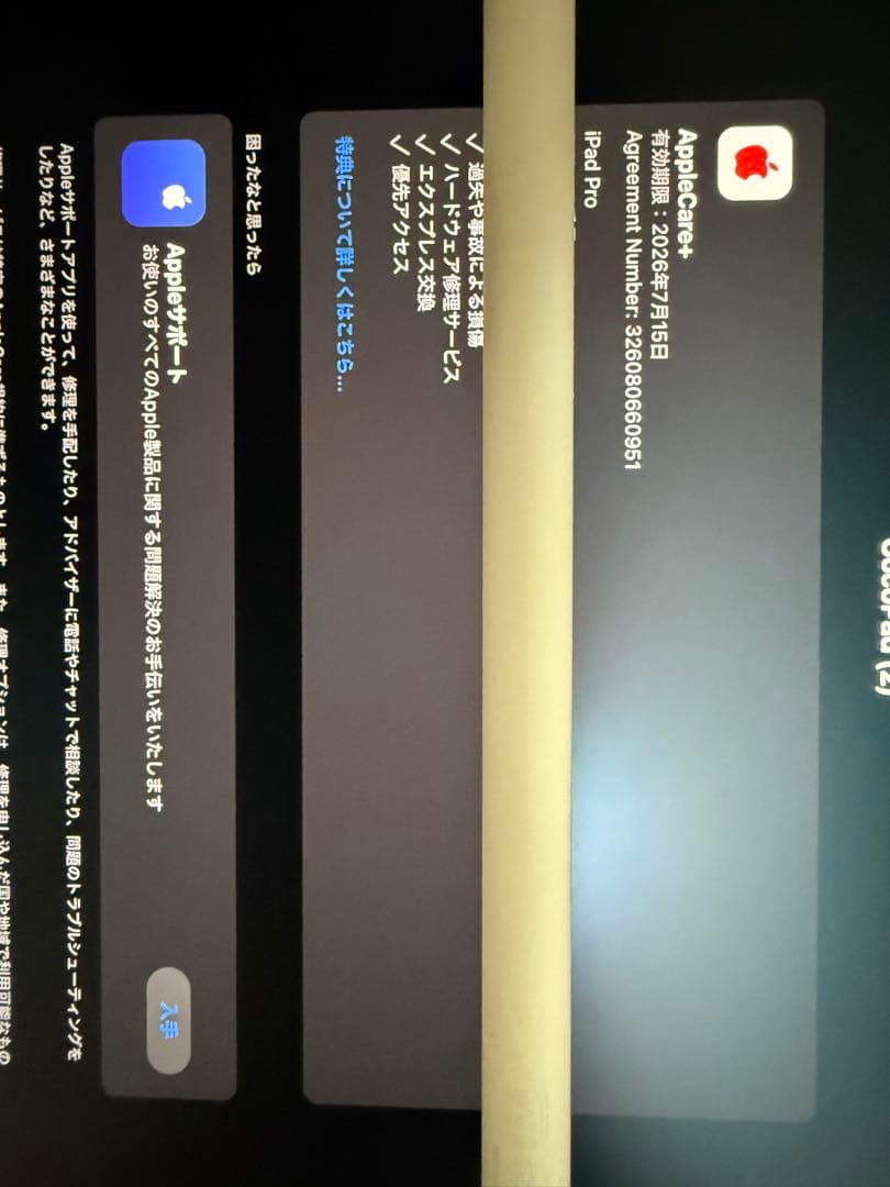 iPadPro 13インチ m4 セルラー1TB Ntガラス+PencilPro