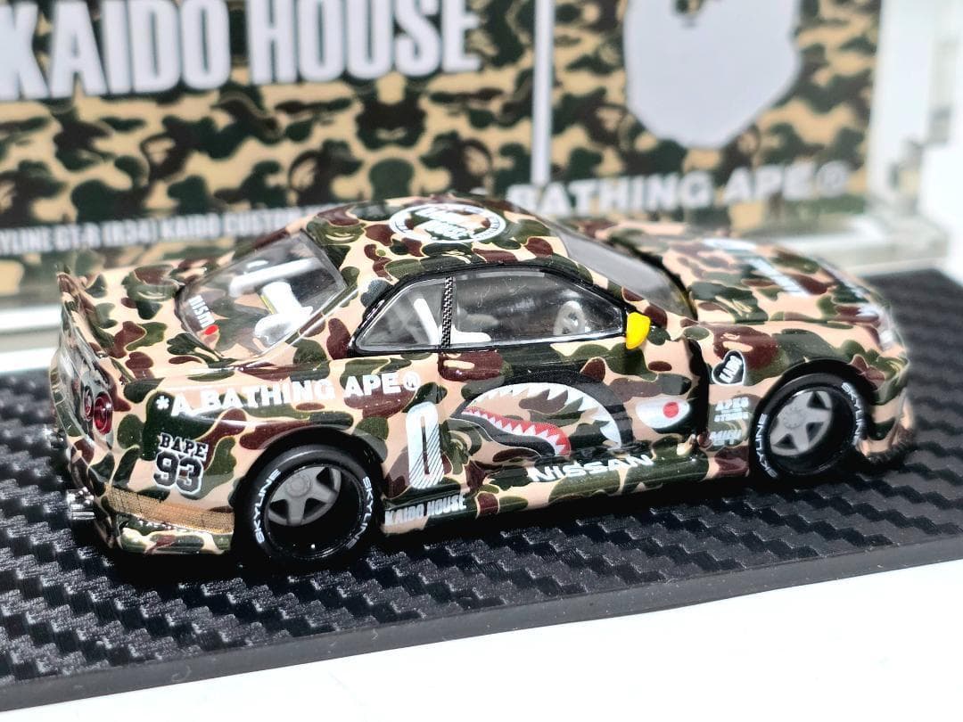 MINIGTKAIDO★HOUSE GT-R R34 BAPE 1セット