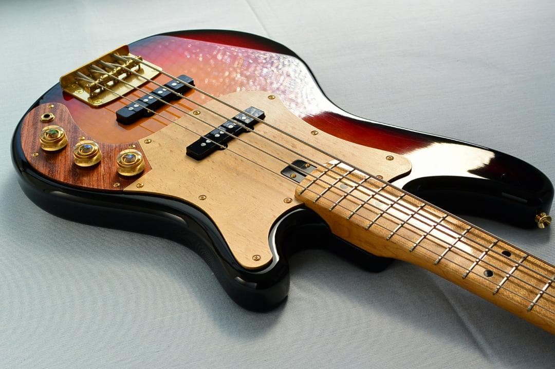 YAMAHA SB-600 特製パーツ多数 ブラスブリッジ＆ジョイントプレート等