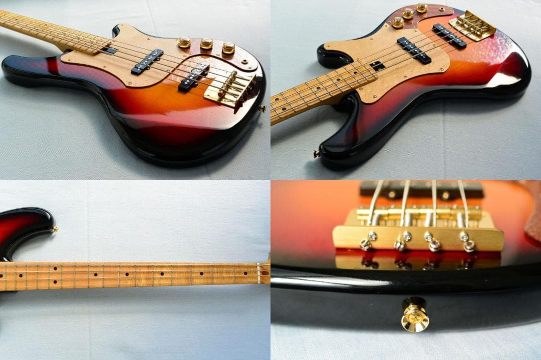 YAMAHA SB-600 特製パーツ多数 ブラスブリッジ＆ジョイントプレート等