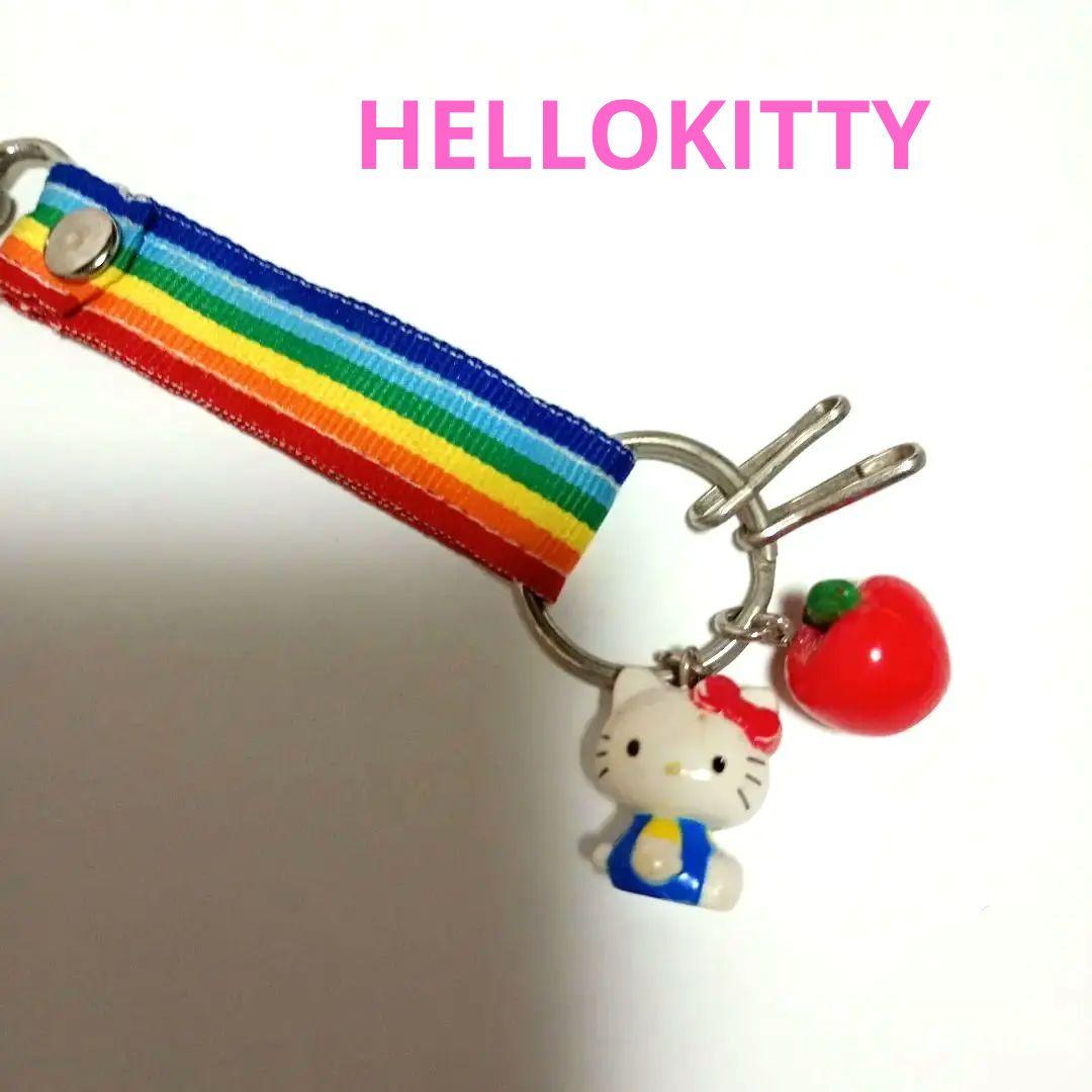激レアハローキティ レインボーキーホルダー　平成レトロ