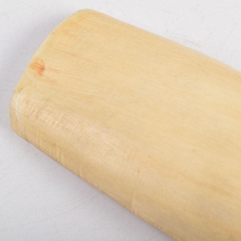 煎茶道具　熊野名産　マッコウクジラ　鯨歯彫刻　茶匙　茶合　共箱　D　9051