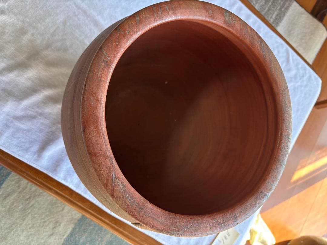 古備前焼　伊部陶苑　大壺　甕　鉢　アンティーク置物　骨董品