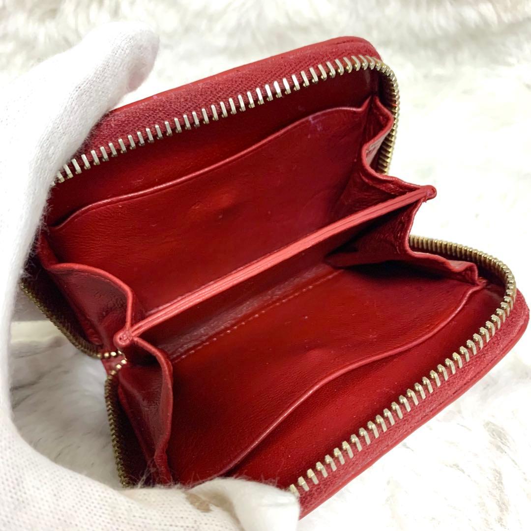 可愛い赤ロゴ　MIUMIU　ミュウミュウ　ケース　バイカラー