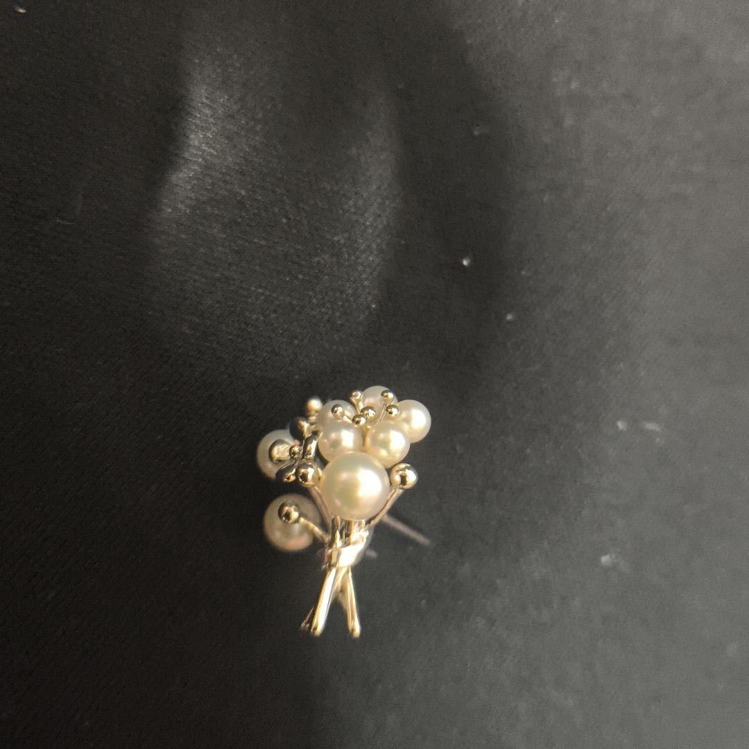 MIKIMOTO　シルバー　花束　ブローチ
