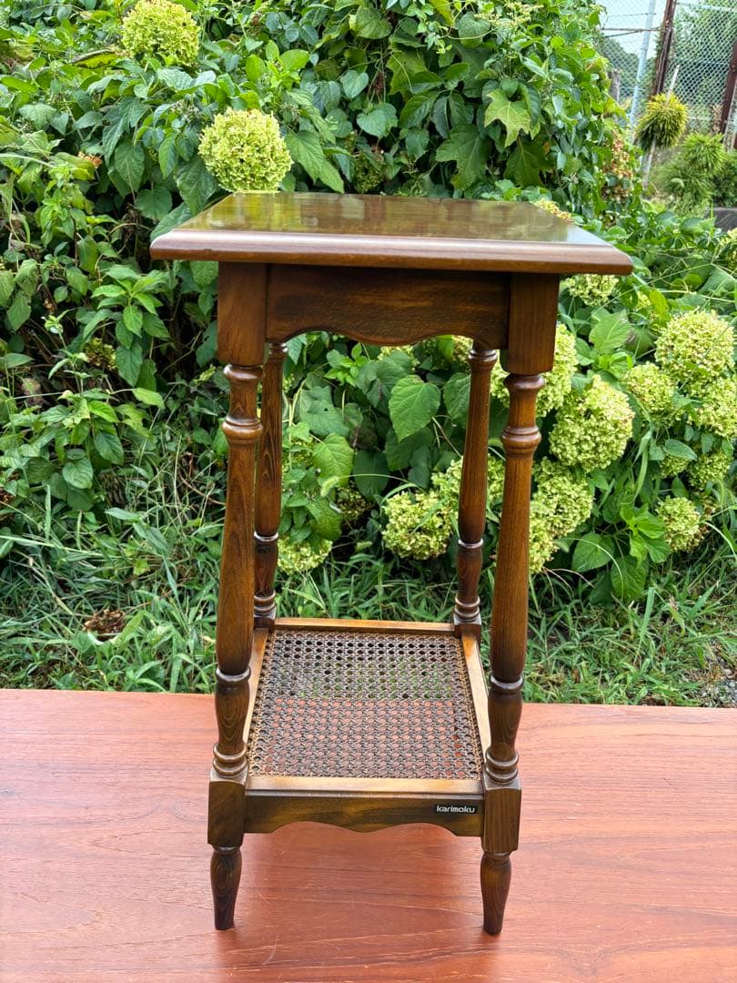 karimoku カリモク コロニアル　サイドテーブル　花台　フラワースタンド