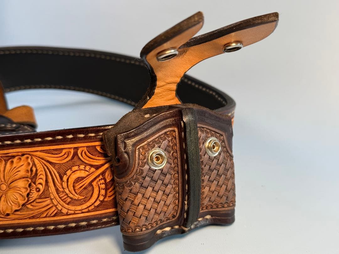 コルトガバメント用クイックドロー用リグ（レザーホルスター ）