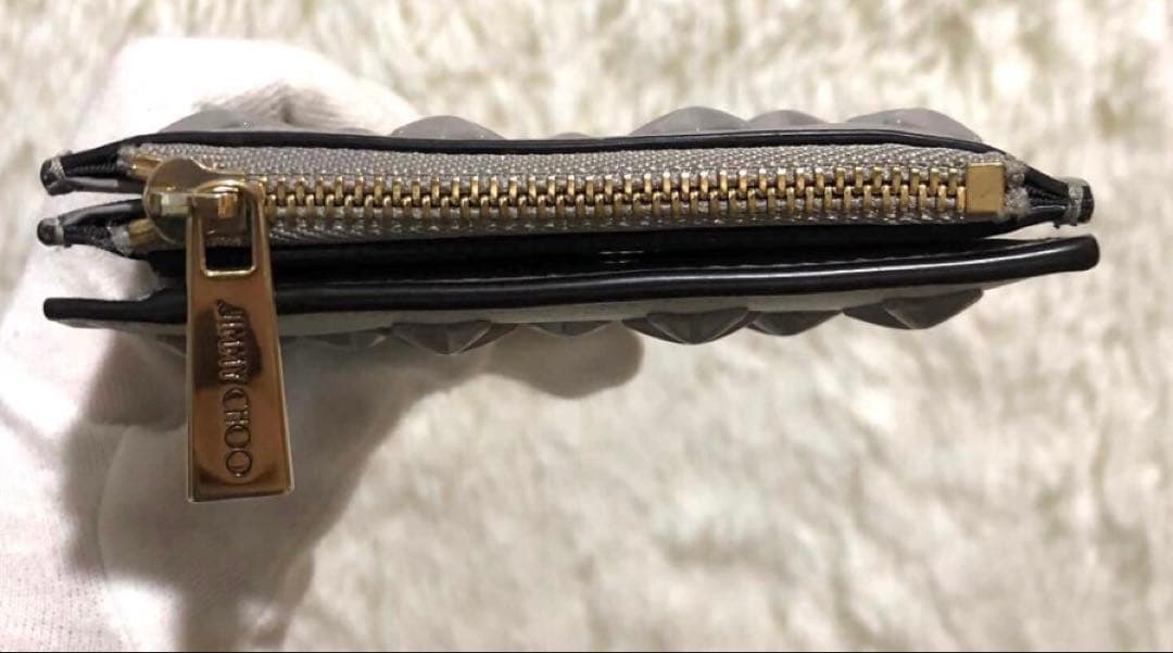 なこな　未使用✨ジミーチュウ 二つ折り財布 レザー　スタッズ　スター