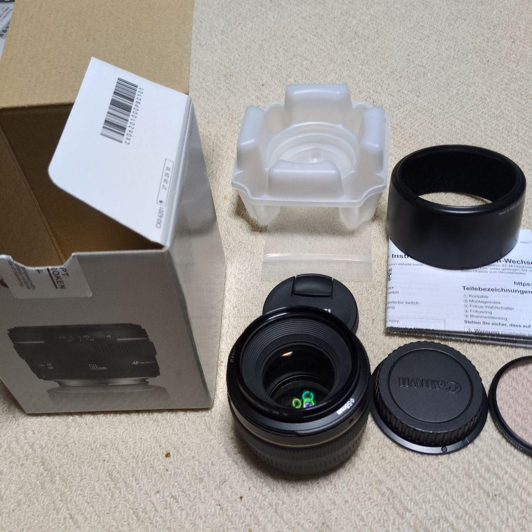 Canon EF50mm F1.4 SM 元箱完備 フード
