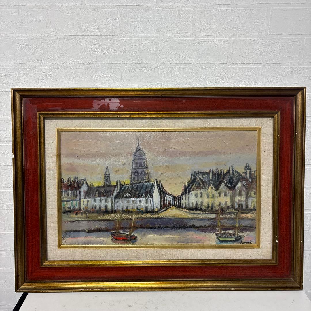 『￼真￼￼￼作』￼￼ ￼全道￼展￼会員　箱根寿保　「￼ブルターニュの港町」