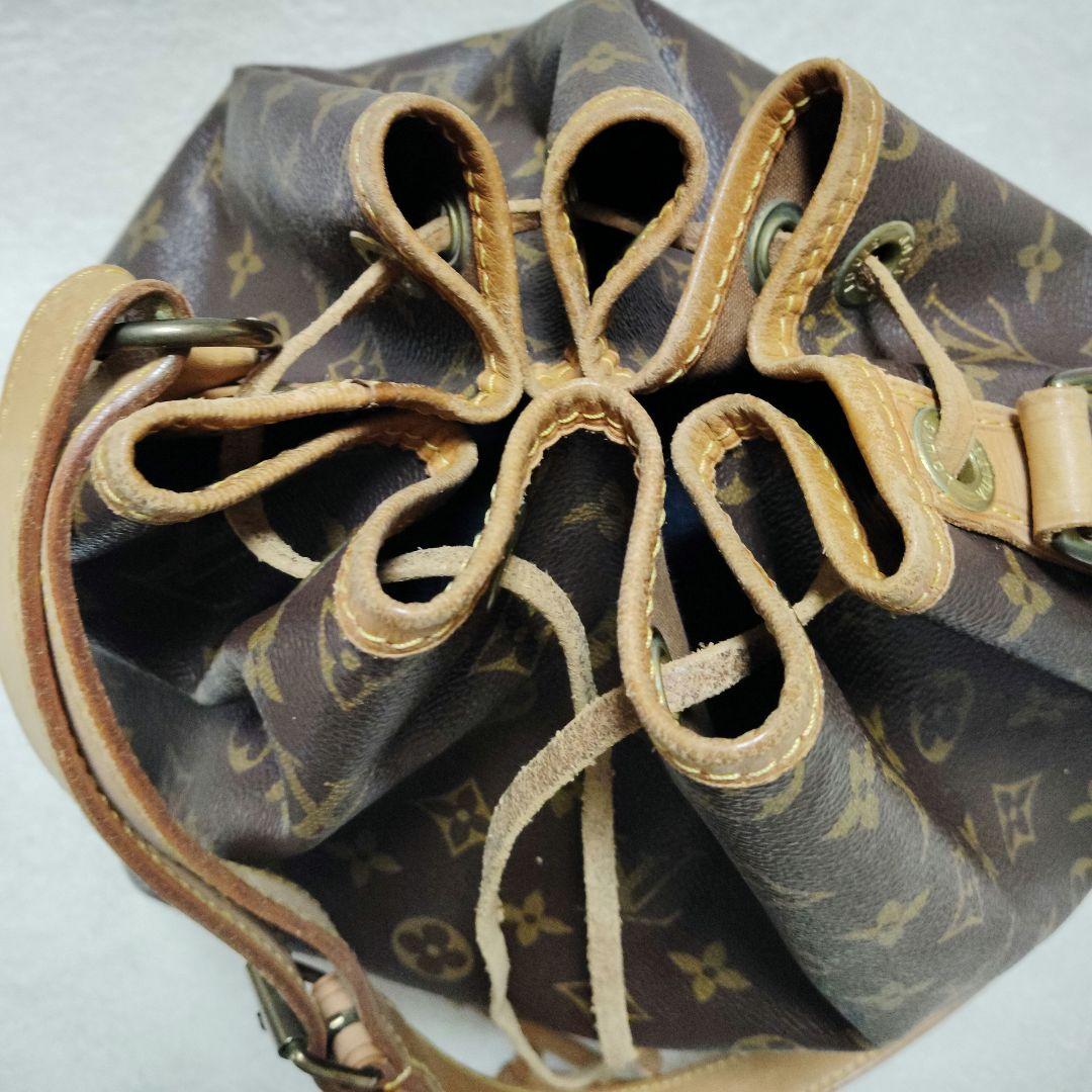 ルイヴィトン　ノエ　ショルダーバッグ　モノグラム　巾着型　M42224　ブラウン