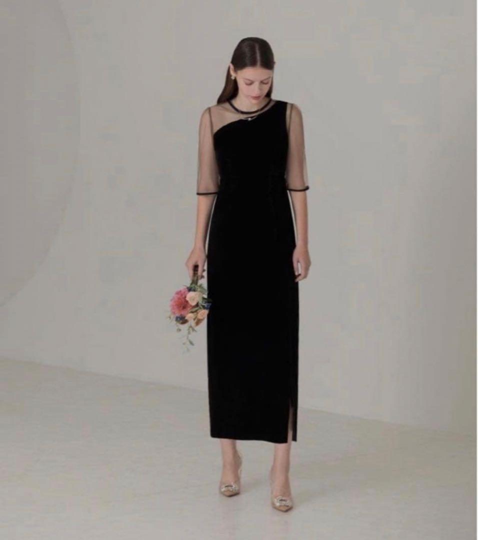 LEJA レジャ アシンメトリー ティアードフリル 3WAYドレス S ブラック