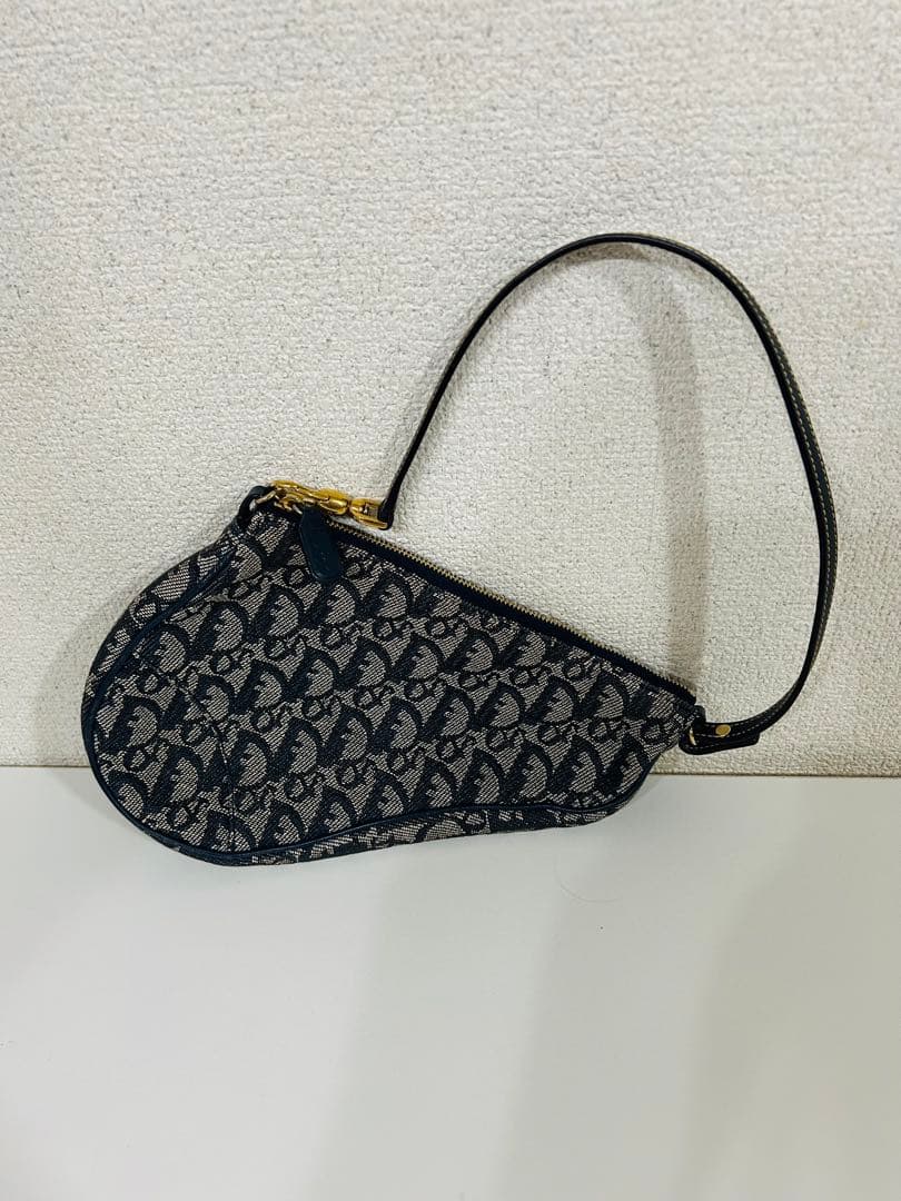 クリスチャン　ディオール　トロッター柄　サドルバック　Dior