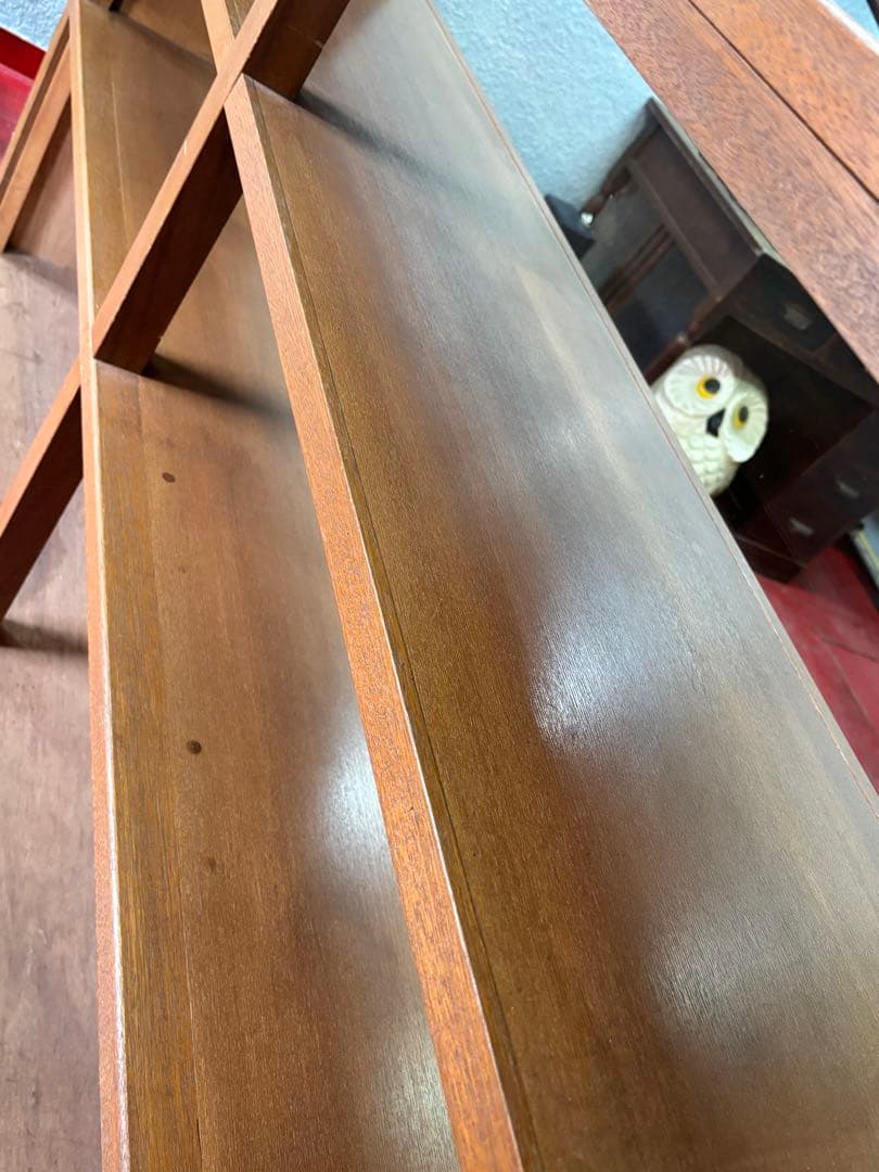 ◆アンティークガラスショーケース・タイル模様　状態B