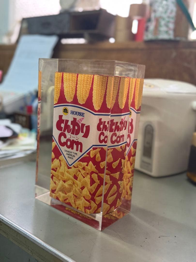 【一点もの】昭和レトロ とんがりコーン アクリル封入アート