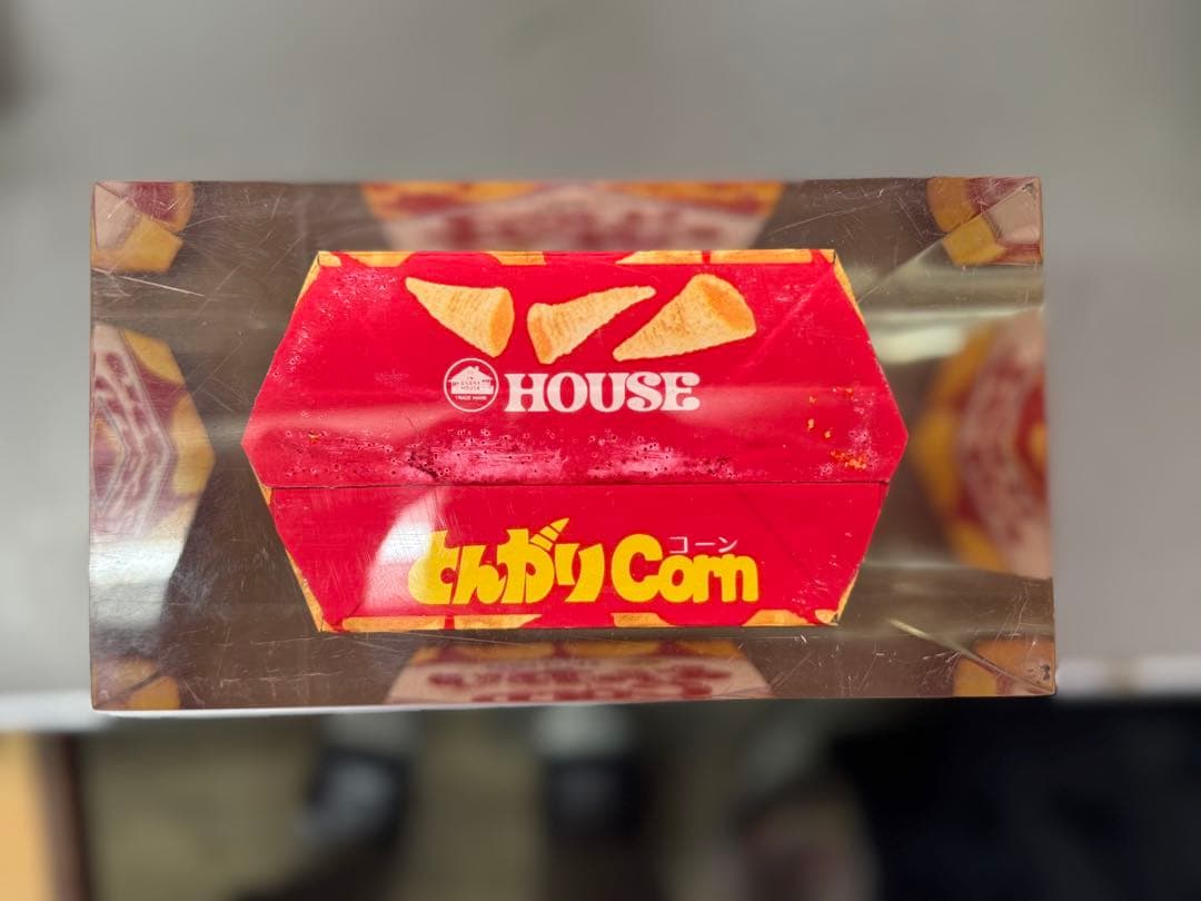 【一点もの】昭和レトロ とんがりコーン アクリル封入アート