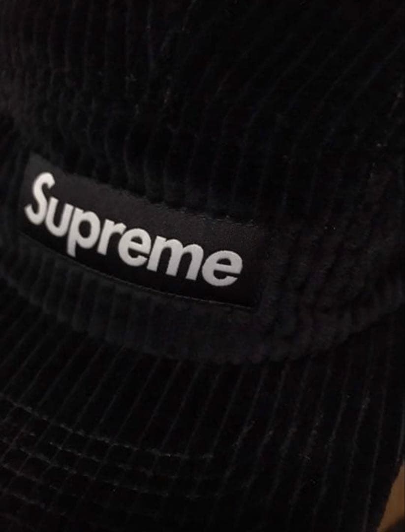 Supreme 20SS コーデュロイキャップ ブラック