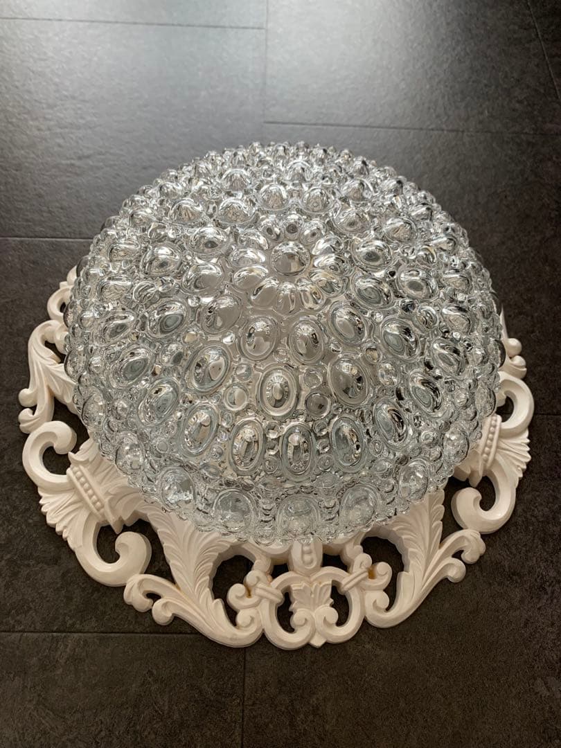 昭和レトロ　松下電工　ナショナル　白熱灯照明器具 天井照明　ガラス　ジャンク