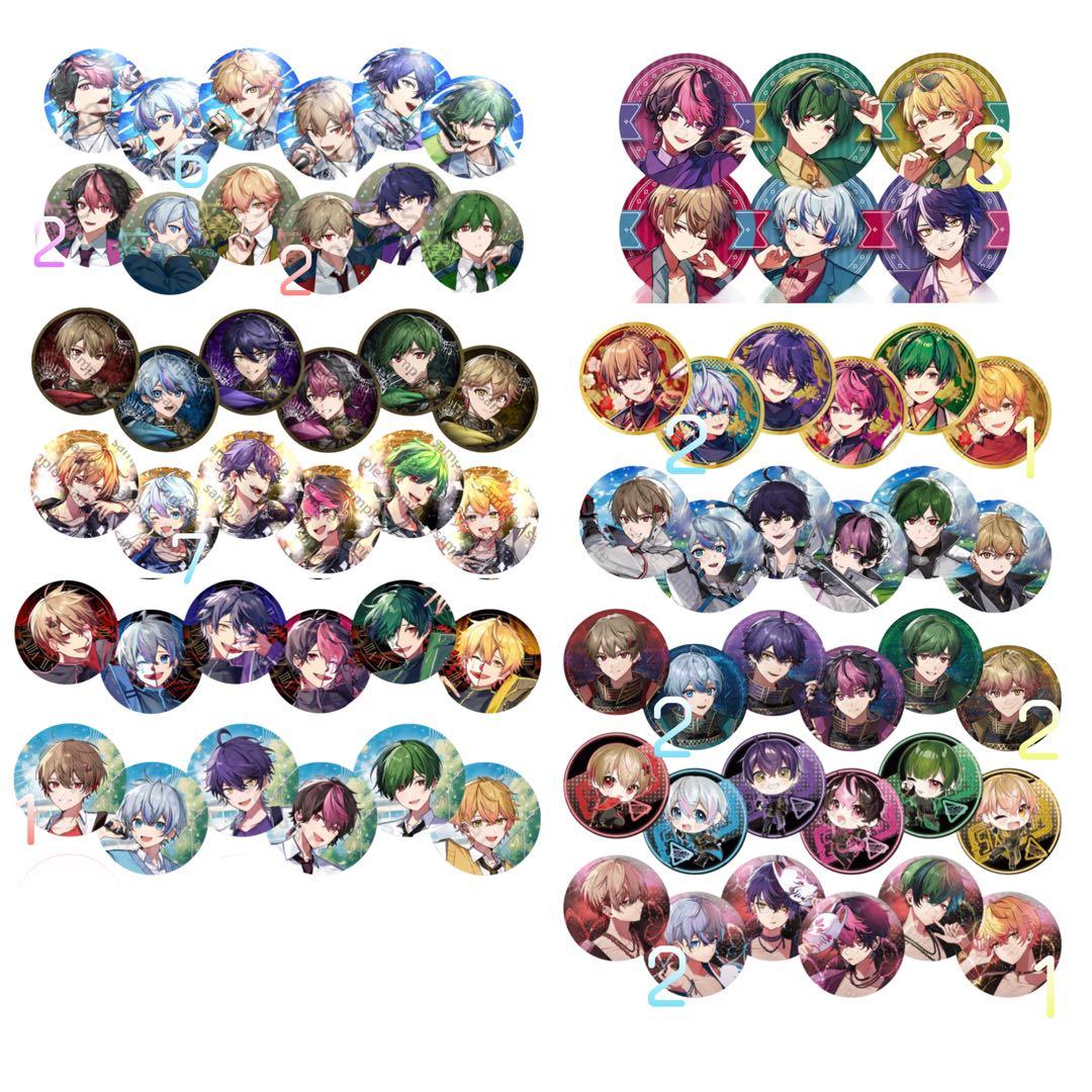 SIXFONIA缶バッジ、ガチャポンまとめ