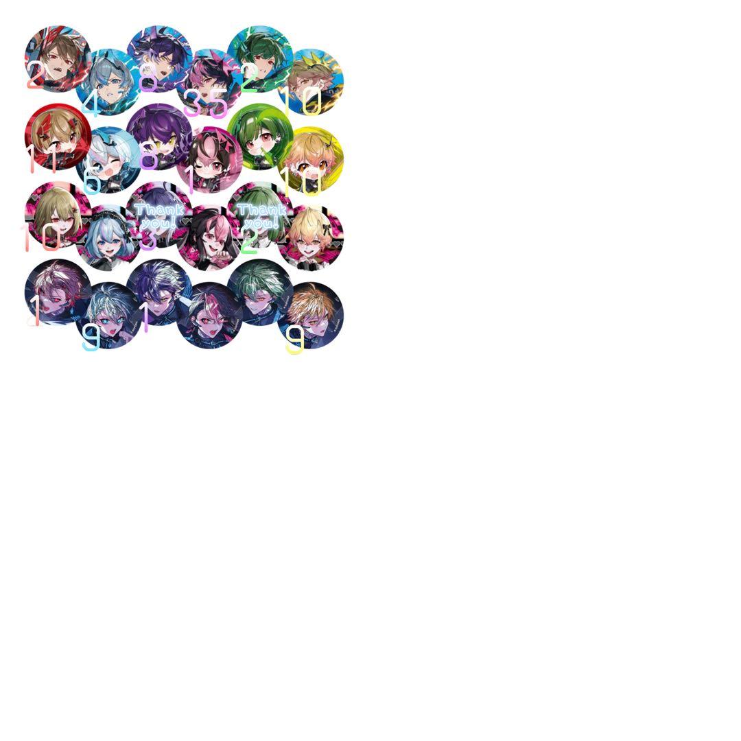 SIXFONIA缶バッジ、ガチャポンまとめ