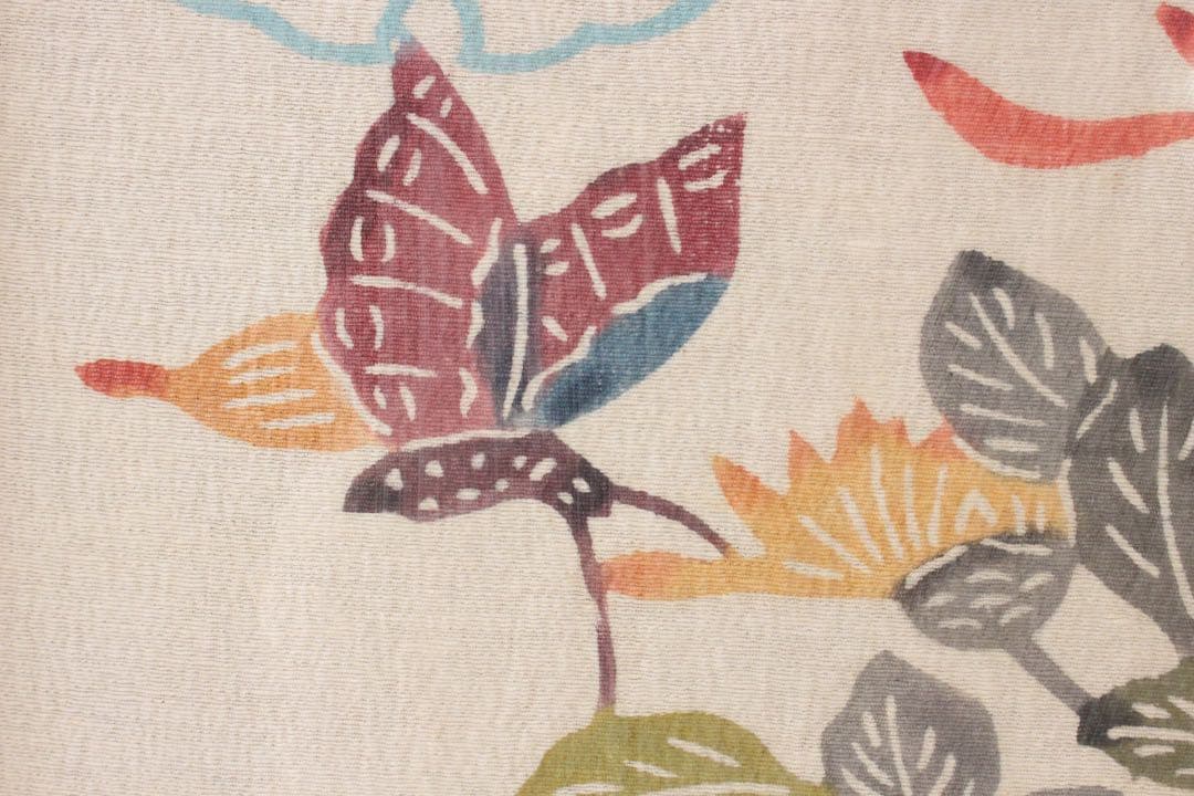 No5088 額装　染色画　花鳥　紅型　びんがた　琉球　伝統工芸　美術　送料無料