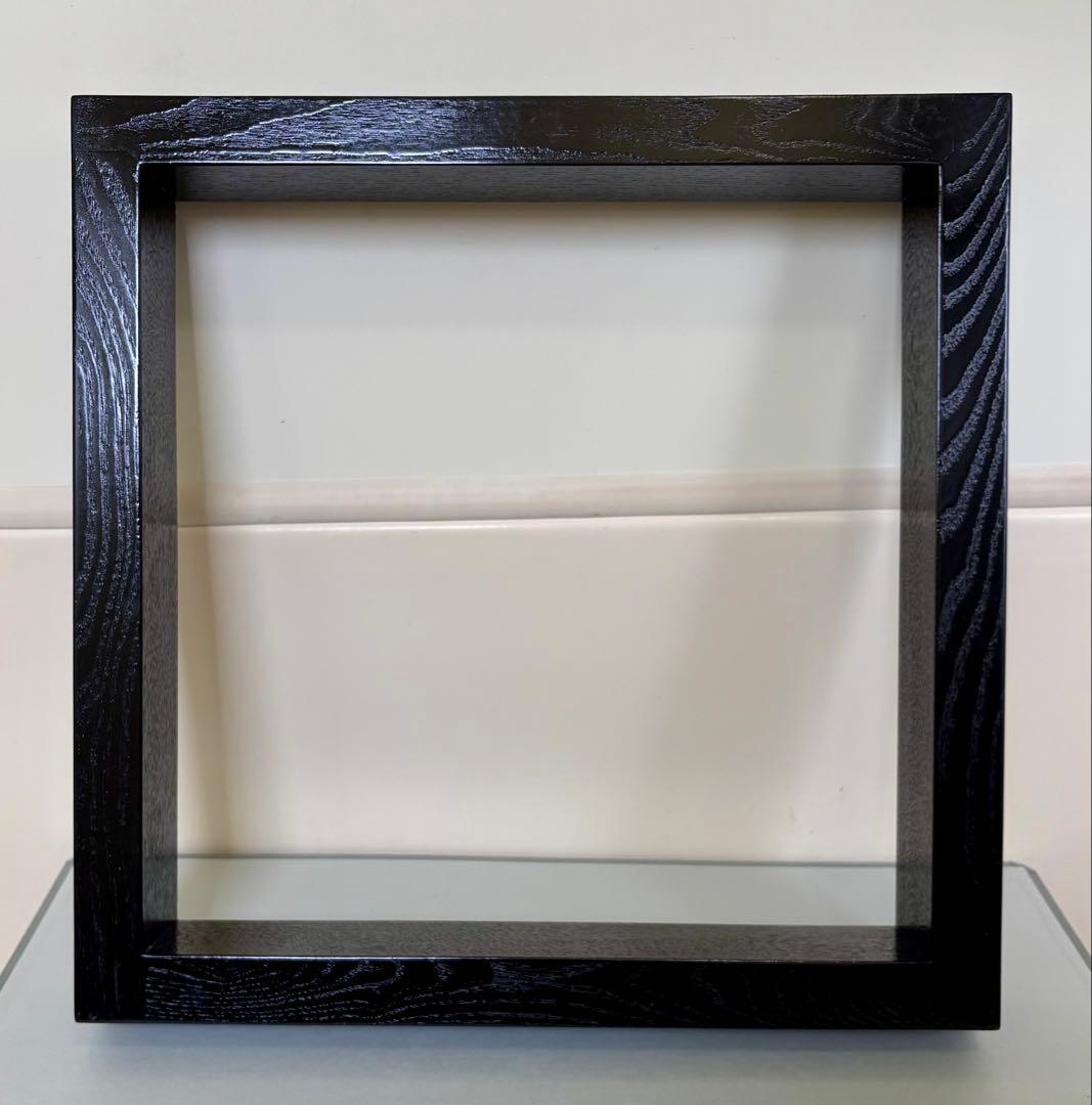 炉縁　柿合塗り　黒　漆塗り　茶道具　未使用品　掻き合せ