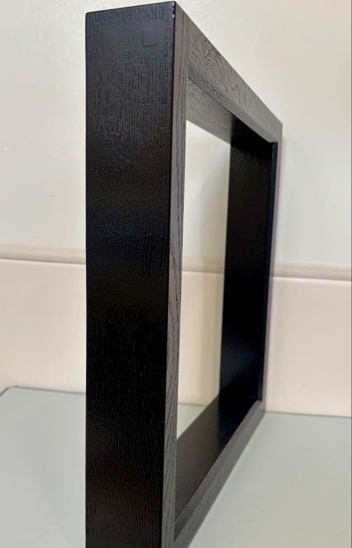 炉縁　柿合塗り　黒　漆塗り　茶道具　未使用品　掻き合せ