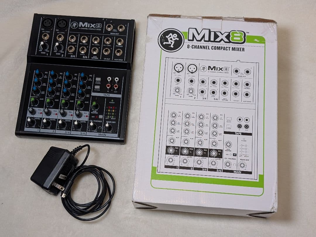 【美品USED】MACKIE MIX8 アナログミキサー