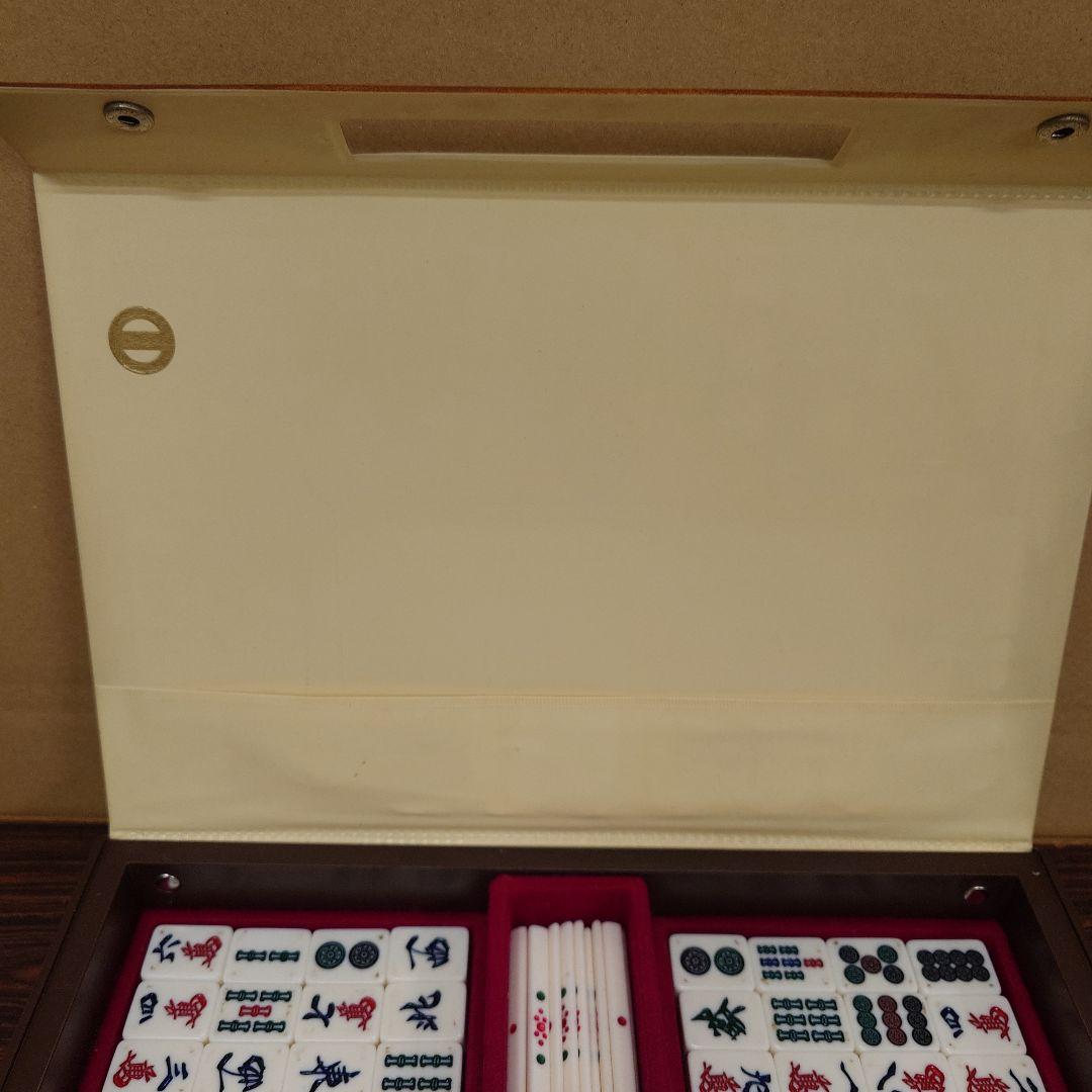 麻雀牌　ミズノ　丸一　家紋牌　背面黄色　⑯