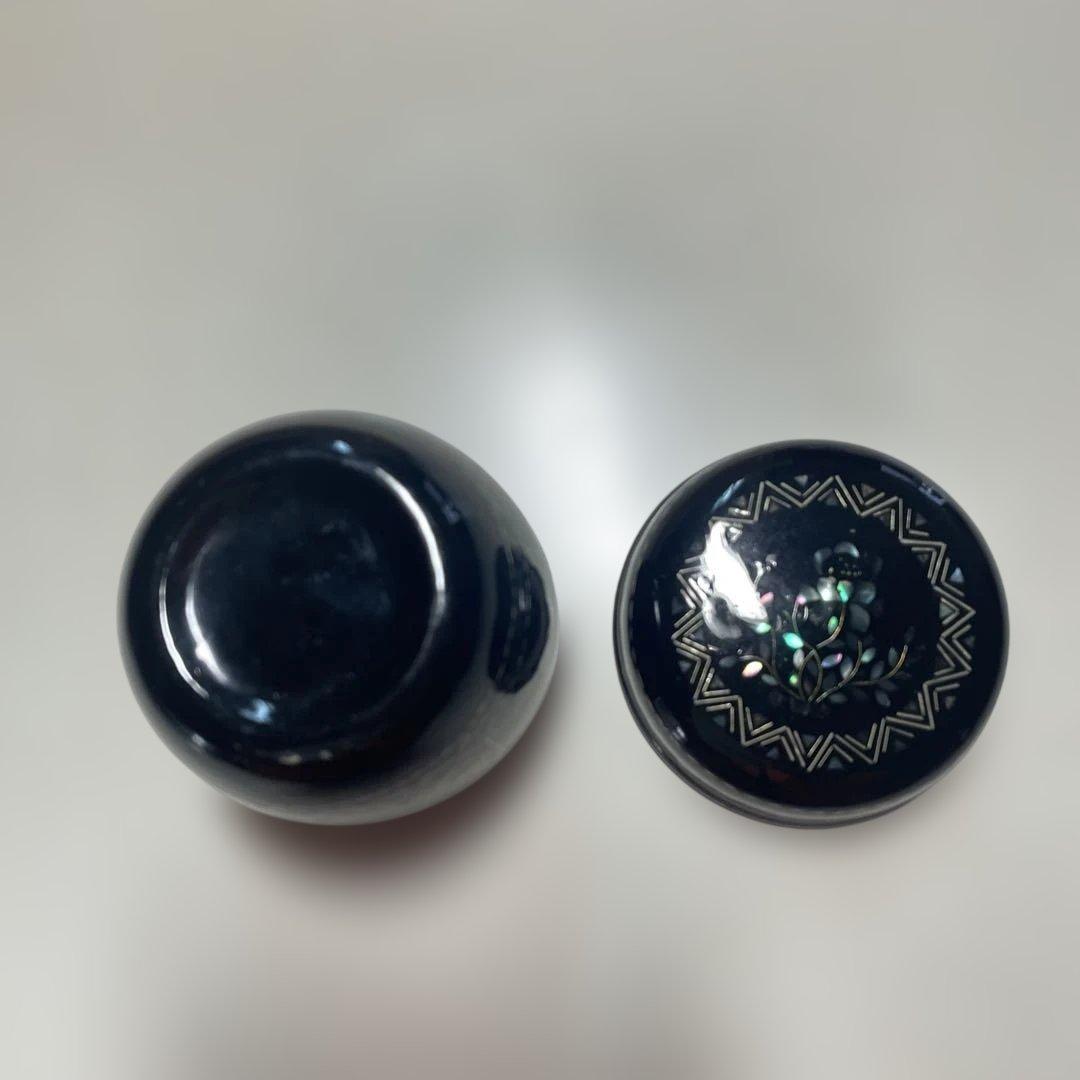 未使用　茶道具　棗　螺鈿貝殻細工