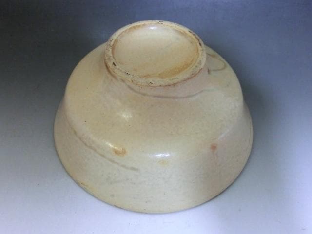 茶碗■古い鉢「渡り物写し鉢」お茶道具 黄白釉 古玩 古美術 時代物 骨董■