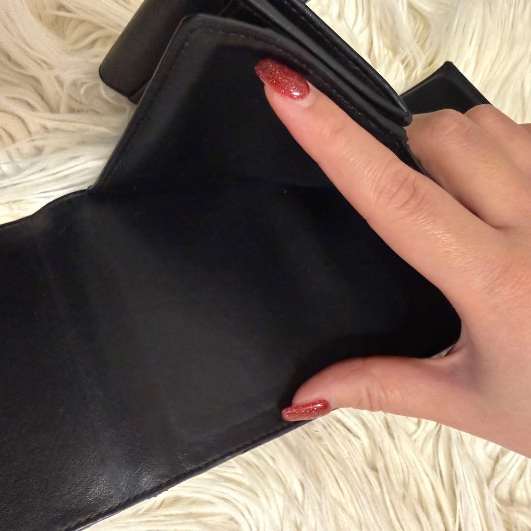 CELINE セリーヌ 三つ折り財布 スモールトリフォールド 黒 正規品 ミニ