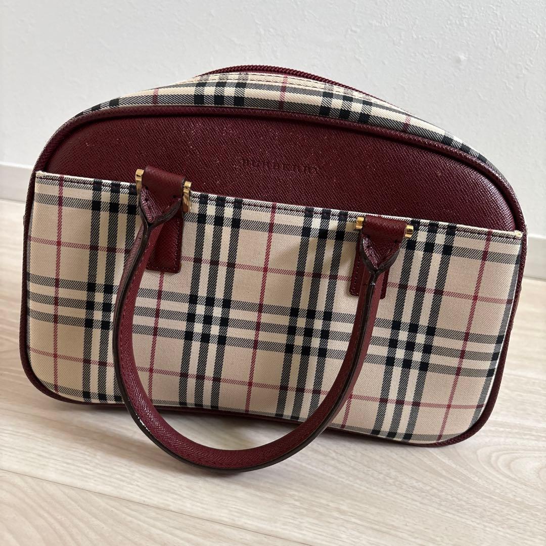 Burberry チェック柄 ハンドバッグ
