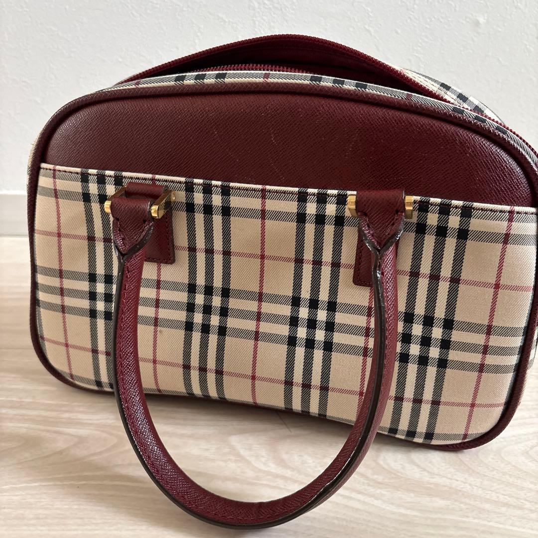 Burberry チェック柄 ハンドバッグ