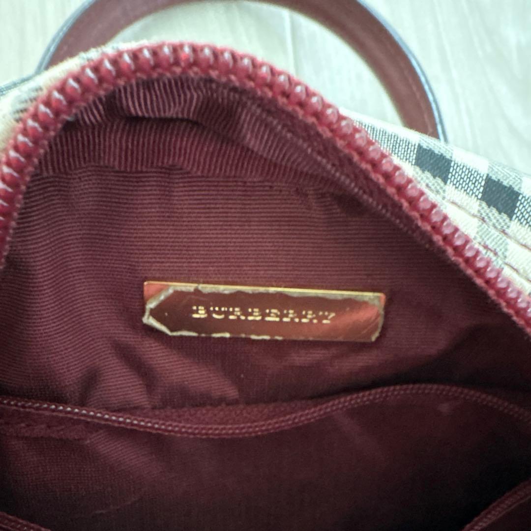 Burberry チェック柄 ハンドバッグ
