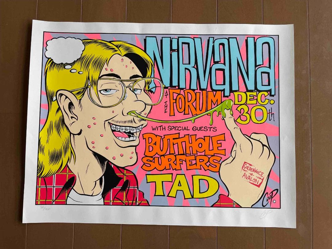 nirvana coop ポスター　版画　kozik