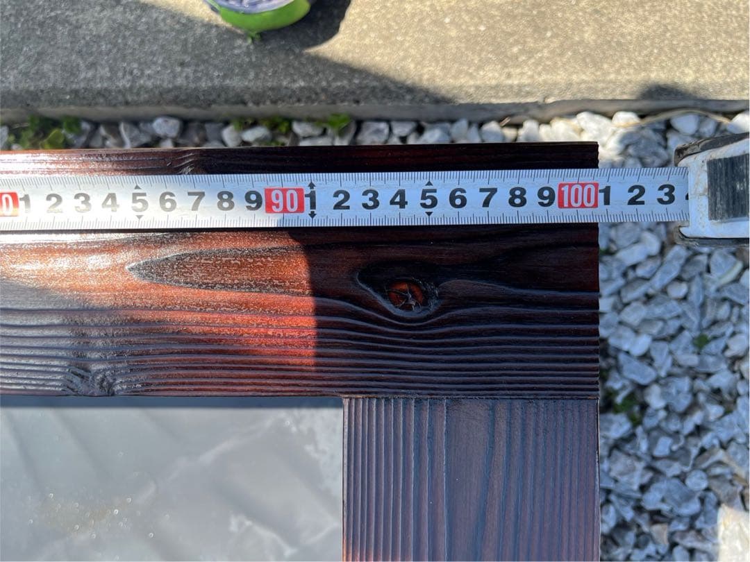 【新品・送料込】メダカ　飼育ケース　80Lトロ舟＋木枠のセット　ウォールナット