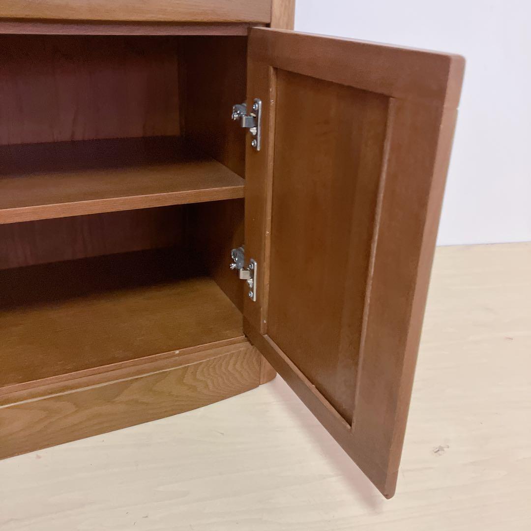 天然木　キャビネット　電話台 FAX台　コンソール　サイドチェスト　レンジ台