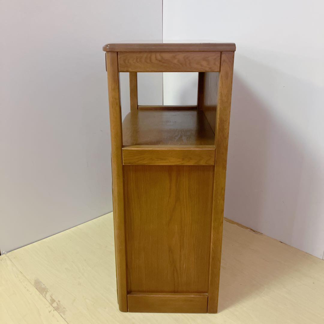 天然木　キャビネット　電話台 FAX台　コンソール　サイドチェスト　レンジ台