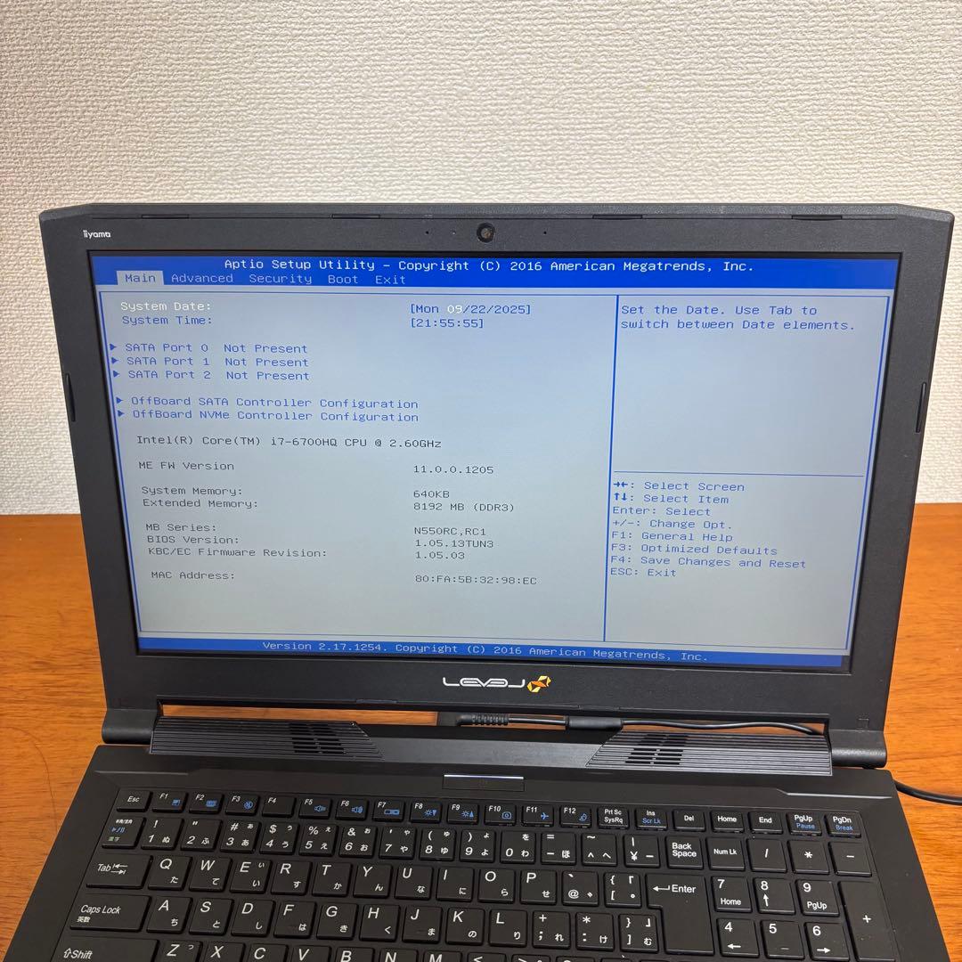 Mouse LEVEL ゲーミングノートパソコンi7第6世代 750GB