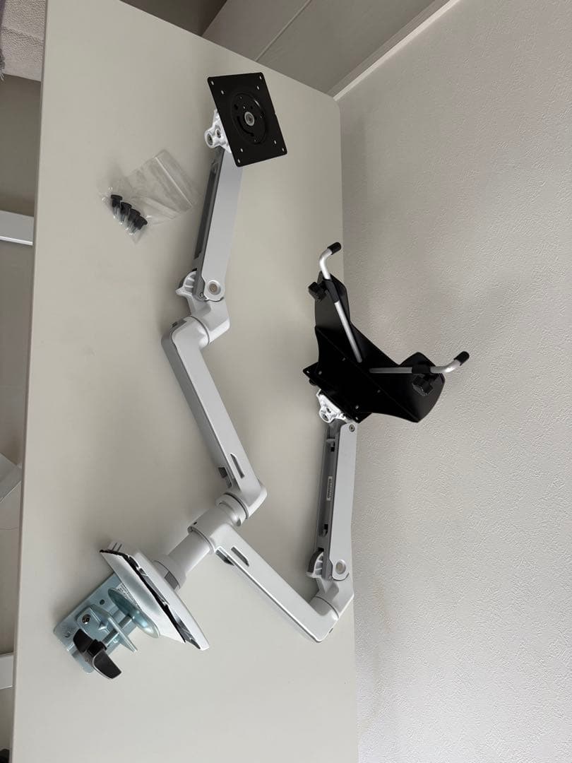 ERGOTRON LX デスク モニターアーム ホワイト ノートブックトレー