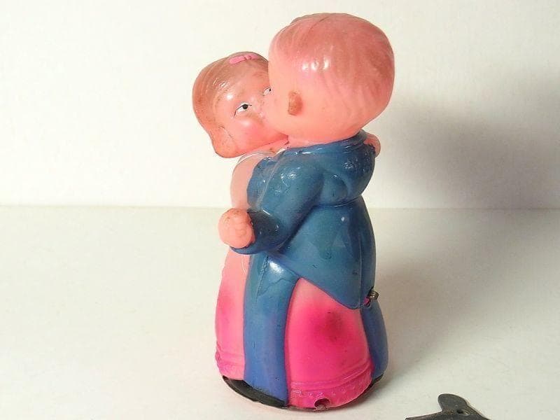 ダンシング カップル セルロイド おもちゃ 占領下日本製 ゼンマイ 戦後の昭和