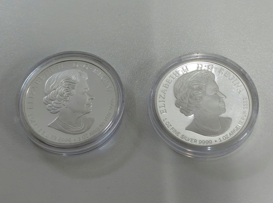 2016年 カナダ ルリツグミ 20ドル銀貨 シルバー  2枚　純銀