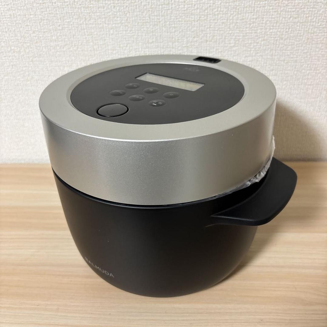 【未使用】バルミューダ　電気炊飯器　 3合炊き K03A-BK