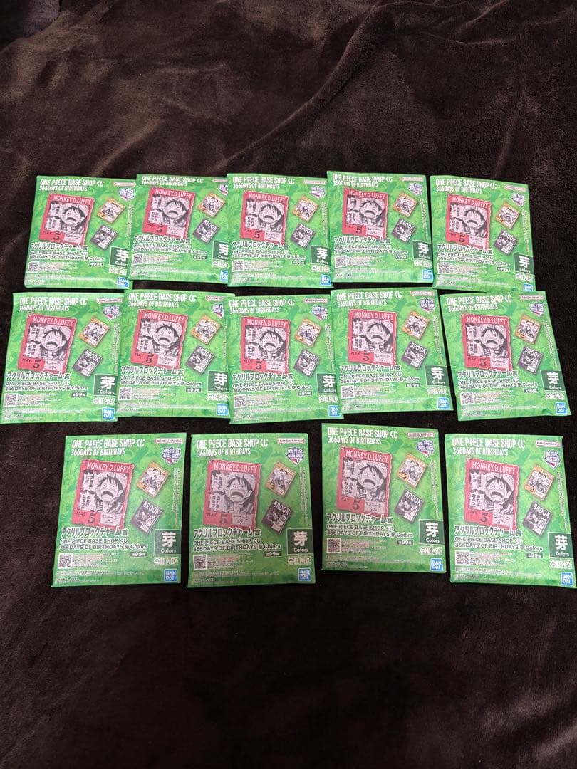 ONE PIECE ルフィ フルカラー　フィギュア　アクリルブロック14点