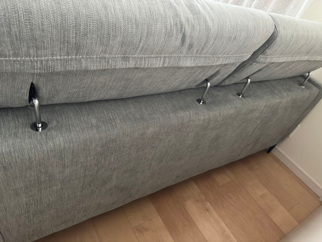 3人掛け布張りソファ（サザーラ GY）　ニトリ