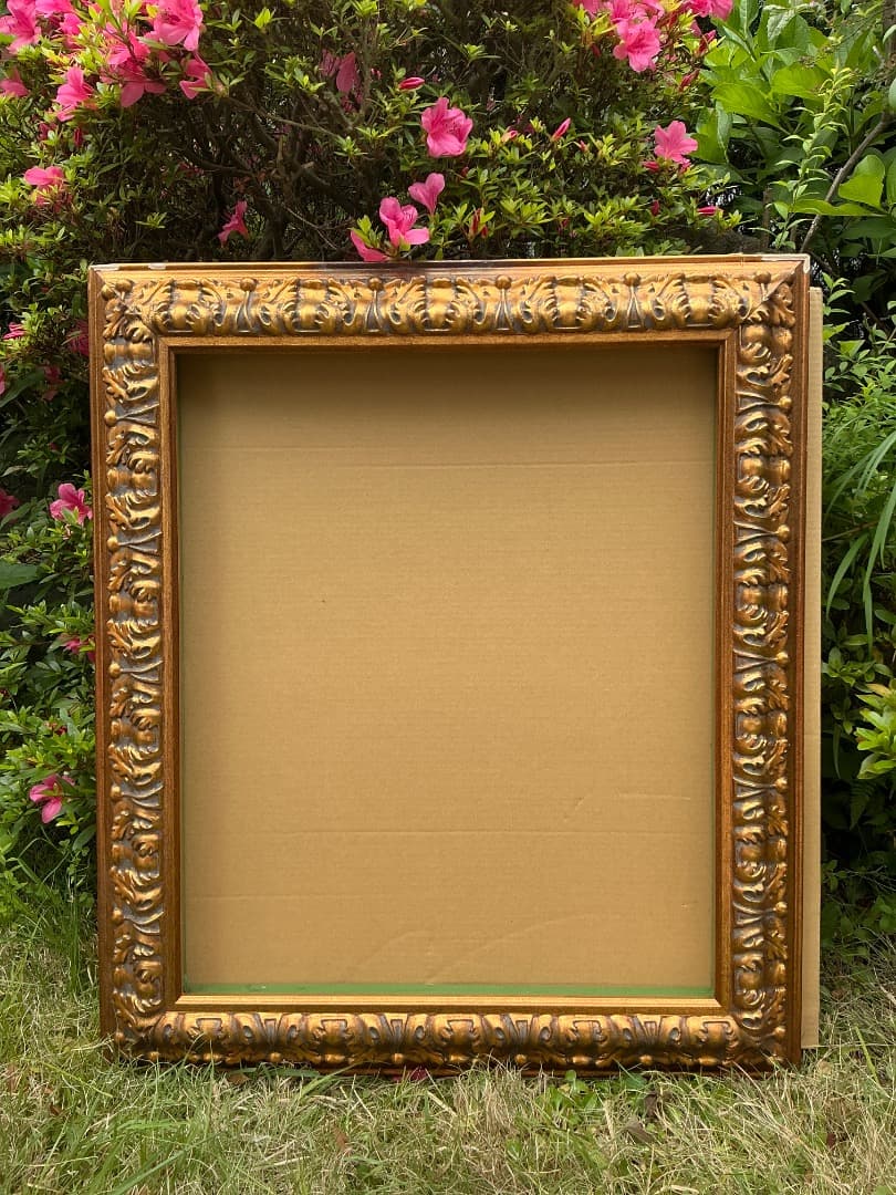 【新品訳あり】装飾的金色油彩額縁