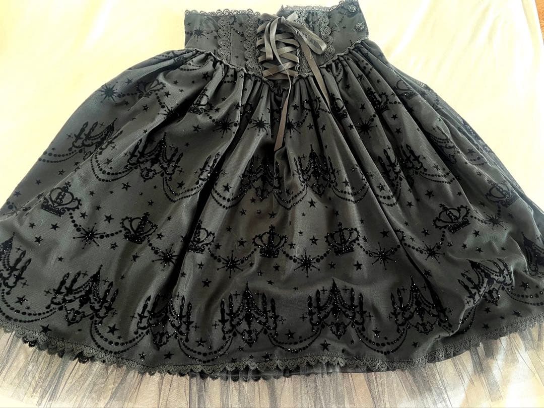 BABY♡シャンデリアフロッキー柄スカート♡日本製