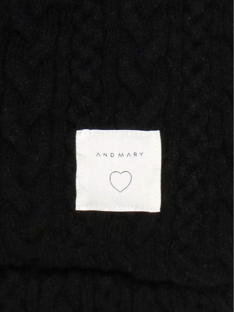 ANDMARY Mary quilting knit bag ブラック